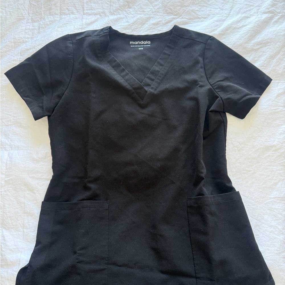 Mandala Black Scrubs